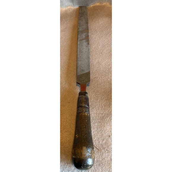 VTG SIMONDS STEEL FILE 12” NUCUT MILL 2ND USA LUTZ WOODEN HANDLE GREAT TOOL - Picture 1 of 8
